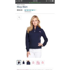 Vineyard Vines Shep Shirt Sweatshirt- XS, Navy